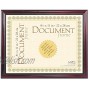 MCS 8.5x11 Inch Elegant Wood and Gold Document Frame Mahogany 70181