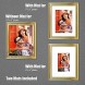 Memory Island Picture Photo Frames 8x10 with 5x7 and 4x6 Mat,6 Pack,Gold
