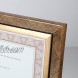 Nu-Dell 8.5 x 11 Executive Series Certificate Document Photo Frame Gold Black Pattern w Inner Gold Border 15168