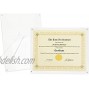 Okuna Outpost Acrylic Document Frame Certificate Holder for Diplomas 8.5 x 11 in 2 Pack