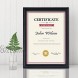 PETAFLOP 8.5x11 Certificate Frame Black Diploma Picture Degree Document Frames with Glass Front Wall or Tabletop Vertically or Horizontally Disaplay 4 Pack