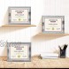 Picture Frames 8.5x11 Set of 3 Document Certificate Frame with Sparkling Silver Edge High Definition Glass for Tabletop Display Silver