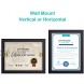 RPJC Document or Certificate Frames Made of Solid Wood High Definition Glass and Display Diplomas 8.5x11 Inch Standard Paper Frame Black