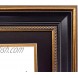 Space Art Deco Gold Black Design Diploma Frame Black Over Gold Double Mat for 8.5x11 Inch Certificates and Documents Sawtooth Hangers Wall Mount 11x14 Frame 1-Pack Ornate Gold