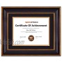 Space Art Deco Gold Black Design Diploma Frame Black Over Gold Double Mat for 8.5x11 Inch Certificates and Documents Sawtooth Hangers Wall Mount 11x14 Frame 1-Pack Ornate Gold