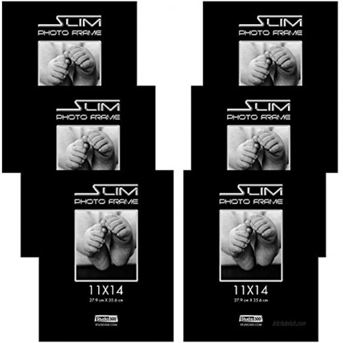 Studio 500 The Original Slim Photo and Document Frame 100% Tempered Glass in various sizes and quantities 6 11x14