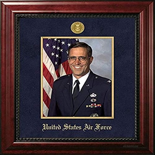 Campus Images AFPEXGF001 Air Force Portrait Executive Frame Medallion and Gold Filet 8 x 10