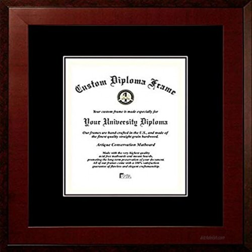 Campus Images HMBB001810 Certificate Frame with Honors Mahogany Double Black Mats 8 x 10