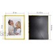 DECANIT 11x14 Picture Frame Gold Metal Gallery Wall Kit Display 8x10 or Multi 4x6 Photos with Mat & 11x14 Picture Without Mat 2Pack,Gold