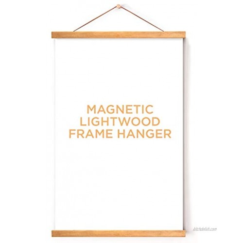 ETCBUYS Poster Hanger Magnetic Poster Frame with Hanger Magnetic Light Wood Picture Frame Hanger for Photo Picture Canvas Artwork Art Print Wall Hanging 11x 11 Frame Magnetic Poster Hanger 11