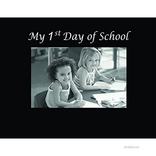 Infusion Gifts 3037-SB My 1st Day of School Engraved Photo Frames Small Black