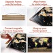 Landmass 24” Wide Magnetic Poster Hanger Frame Wall Hanging Wooden Frame For Posters Prints Photos Pictures and Artwork Wood Frame For Scratch Off Map 24x36 24x32 24x18 24x17 17x24