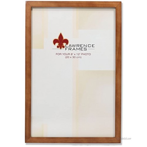 Lawrence Frames 766082 Nutmeg Wood Picture Frame 8 by 12-Inch