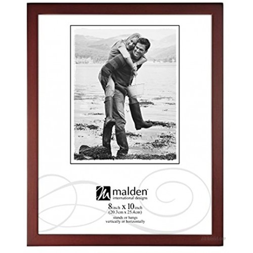Malden International Designs Dark Walnut Concept Wood Picture Frame 8x10 Walnut