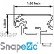 SnapeZo Locking Movie Poster Frame 24x36 Inches Silver 1.25 Inch Aluminum Profile Lockable Front-Loading Snap Frame Wall Mounting Professional Series