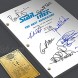 Star Trek The Next Generation TV Autographed Signed Reprint 8.5x11 Script UNFRAMED Patrick Steward Jonathan Frakes William Riker Brent Spiner Wil Wheaton