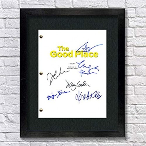The Good Place TV Script Autographed Signed Reprint 8.5x11 UNFRAMED Kristen Bell Jameela Jamil Ted Danson Eleanor Shellstrop Darcy Carden