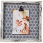 youngs Inc Wood Framed Tin Honeycomb Clip Multi