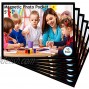 10 Pack 5x7 Premium Magnetic Picture Pockets Frames with Black Holds 5 x 7 inches Photo for Refrigeratorby M.Memo