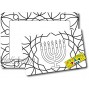 Color Your Own Hanukkah Menorah Picture Frame Magnet DIY Decorate a Holiday Magnetic Picture Frame 5 x 7 Frame with a 3.5 x 5.5 Cut-Out Center Magnet with Bonus 4 Pack of Crayons