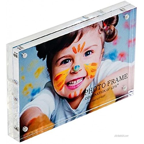 Combination of Life Acrylic Photo Frame 3.5x5 inches Magnet Photo Frame 10 + 10MM Thickness Clear