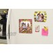 Displays2go 4-Piece Magnet Photo Frames for 5 by 7 3.5 by 5 and 2 by 2-Inch Pictures Set of 25