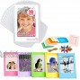 Freez-A-Frame Magnetic Photo Pockets for Fuji Mini Instax Photos 2.5 x 3.5 Wallet Size 10 Pack + Hanging Frames + Plastic Frames