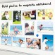 HIIMIEI Magnetic Photo Frames for Refrigerator 4x6 Inches,12 Pack No Sratched Fridge Magnets Picture Frame Photo Sleeves Protected by Removable Film
