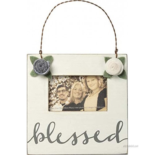 PBK Primitives by Kathy- Mini Frame Blessed Friend Coworker Gift Flowers 100661