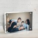 Picture Frames,WZXYBP Clear Acrylic Block Picture Frame Double Side Transparent Magnetic Photo Frame