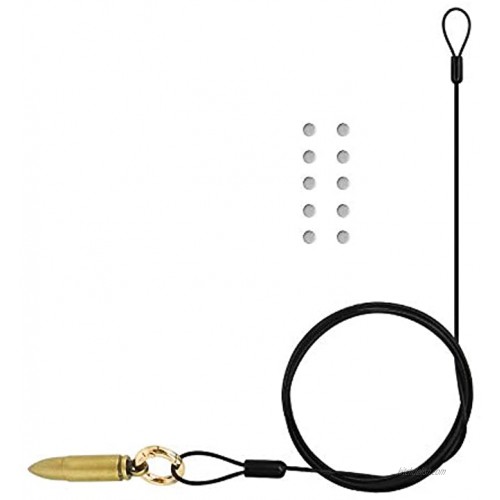 Rich&Ray Photo and Card Holder with 10 Magnets and Bullet Pendant. Collage Artwork Photo Hanging Display.Can Be Hung Vvertically and Horizontally 56'' Black Rope Copper Bullet