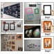 SUNNYCLUE 5Pcs 5 Color Magnetic Picture Frames for Refrigerator 4x6 inch Colorful Photo Note Schedule Holder Magnetic Photo Frames for Home Decoration Craft Supplies