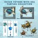Comfy Hour Ocean Voyage with Sea Turtles Collection 7 Turtle Coastal Ocean Theme Wall Decorative Frame Polyresin