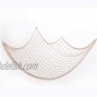 Decorative Fishing Net Photo Artwork Hanging Display Wall Photographing Decorations Mediterranean Seaside Themed Party Decor for Home Wedding Party Decoration（2x1M） White-without wooden clips