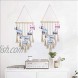 fengying Hanging Photo Display Macrame Wall Hanging Pictures Organizer Boho Home Decor with 25 Wood Clips Ivory