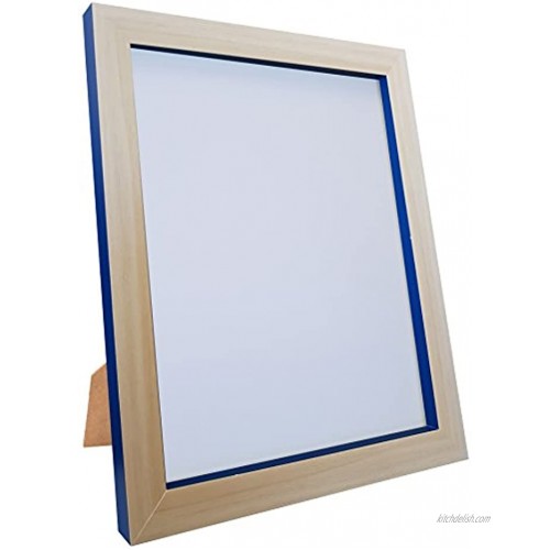 FRAMES BY POST MAGNUSBEECOBBLUE97 Magnus Picture Photo Frame 9 x 7-Inch Beech and Cobalt Blue