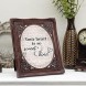 Heart Is So Sweet And Kind Mahogony 8 x 10 Floral Cutout Wall And Tabletop Photo Frame