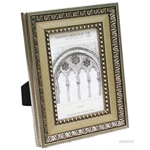 Maxxi Designs 4 X 6 Ravenna Frame Silver Ornate Pattern