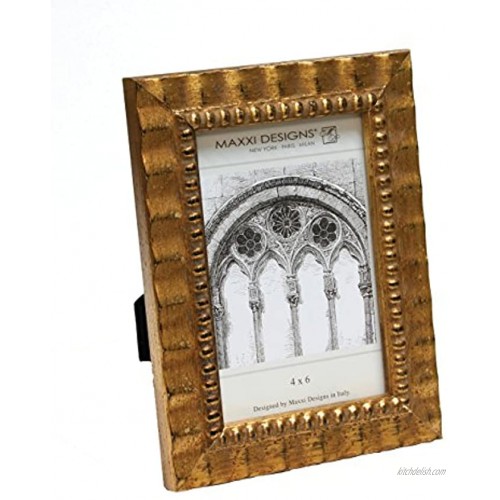 Maxxi Designs Arezzo Antique Gold frame with Beads 4 x 6