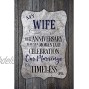 My Wife Anniversary Wood Plaque Inspiring Quotes 6x9 Frame Wall & Tabletop Decoration | Easel & Hanging Hook | Our Anniversary is just a momentary Celebration. Our Marriage is a Timeless one