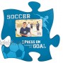 P. Graham Dunn Soccer Goals 4x6 Photo Frame Inspirational Puzzle Piece Wall Art Plaque