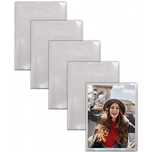 24 Photo Mini Photo Album 4 x 6 Inch Pack of 5 Clear View Cover by Better Office Products Holds 24 Photos 5 Pack