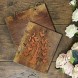 Giftgarden 4x6 Photo Album Family Tree Decor Large Capacity Wood Cover Wedding Family Baby Picture Albums Holds 120 Photos