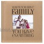 Malden International Designs 7091-26 Sentiments Family with Memo Photo Opening Cover Brag Book 2-Up 160-4x6 Tan
