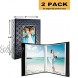 Small Photo Album 4x6 2Pack – Each 26 Clear Pockets Display 52 Pictures Front Window Elegant Leather Cover Little Photo Album for 4x6 Photos Black