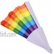 Healifty 2pcs Rainbow Gay Fan Pride LGBT Folding Hand Fan Handheld Fans for Event Cruise Club Music Festival Rave Parade Circuit Party Birthday Party