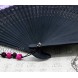 JSSWB Lace Pattern Women Hand Held Folding Fans with Bamboo Frame Hot Pink