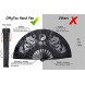 OMyTea Bamboo Large Rave Folding Hand Fan for Men Women Chinese Japanese Kung Fu Tai Chi Handheld Fan with Fabric Case for Performance Decorations Dancing Festival Gift Double Dragons