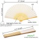 OMyTea Folding Hand Held Fans for Women 12pcs Chinese Japanese Handheld Silk Bamboo Fans for Wedding Guests DIY Decoration Performance Dancing Church Party Favors Festivals Gifts White