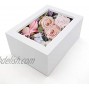 4x6 Shadow Box Frame in White Interior 2.3 Deep Wooden Frame Box for Display Dried Flowers Plant Specimen Memory Photos Memory Wedding Love Medal Bouquet Trinket on Wall or Tabletop